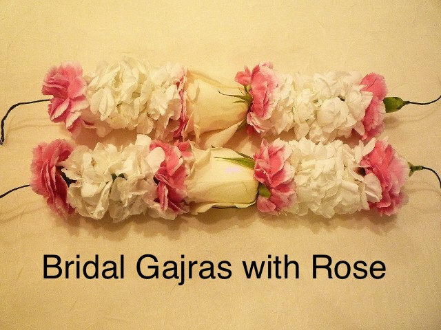 $14 each Bridal Gajra  with Rose                                          