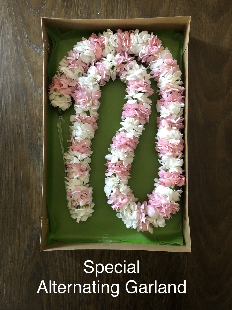 $75   - Special 2 color alternating garland 