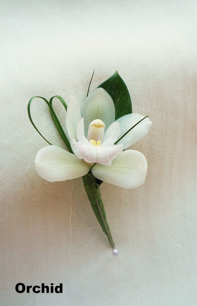 Orchid Boutonniere $17         